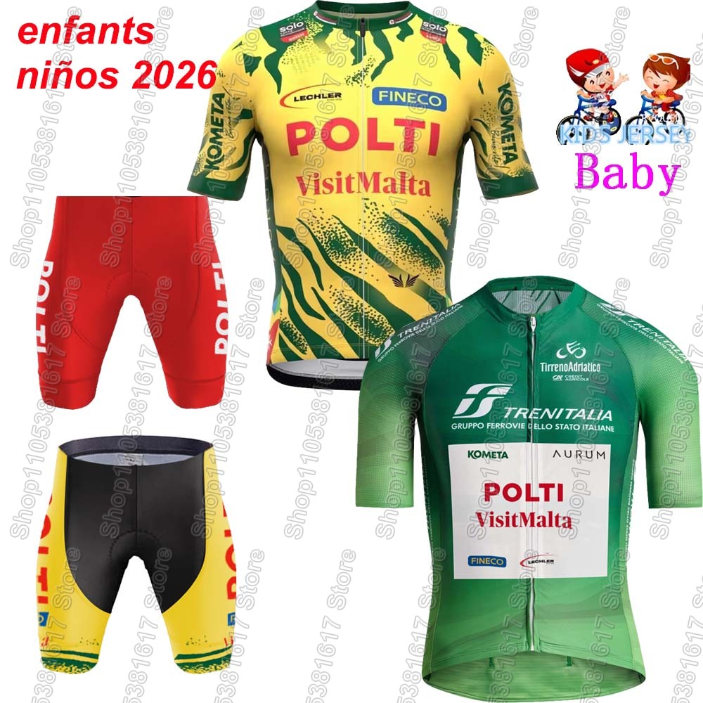 Summer Clothing Kids Sale - Jersey Bersepeda Tim Polti Visitmalta Anak-anak