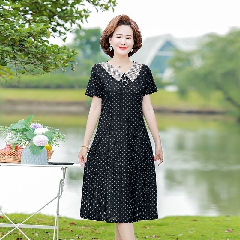 Summer Clothing Over 60 - Gaun Panjang Musim Panas Modis, Rok