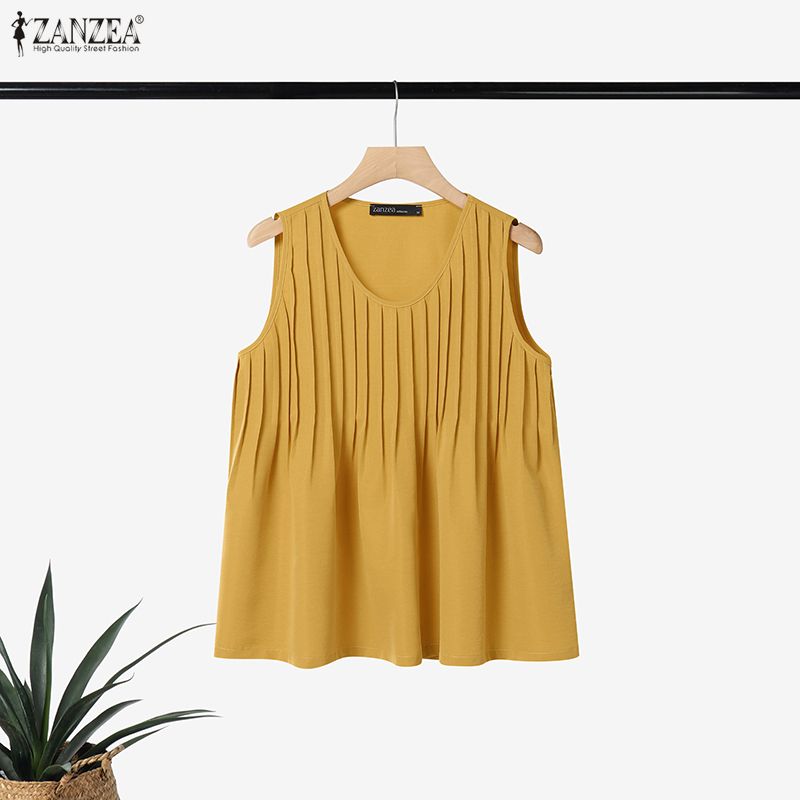 Summer Clothing For Plus Size Women - ZANZEA Tank Top Wanita Ukuran Besar
