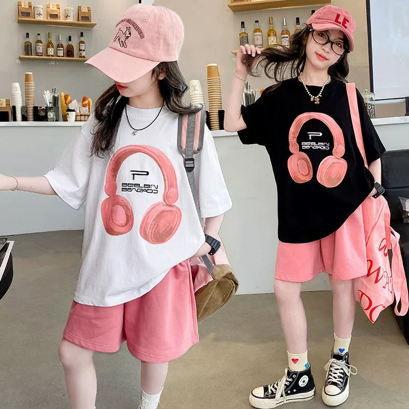 Summer Clothing For Teen Girls - Set Kaus Anak Perempuan Musim Panas