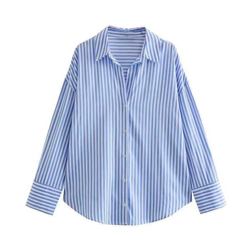 Summer Clothing For 70 Year Old Woman - Blus wanita 2026 kasual modis bergaris