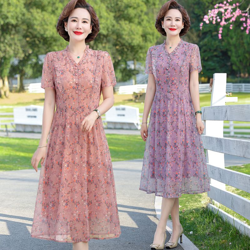 Summer Clothing Over 60 - Gaun Musim Panas Ibu Paruh Baya