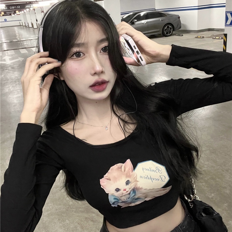 Summer Clothing Vibes - Kaos Crop Top Pakaian Wanita Elegan