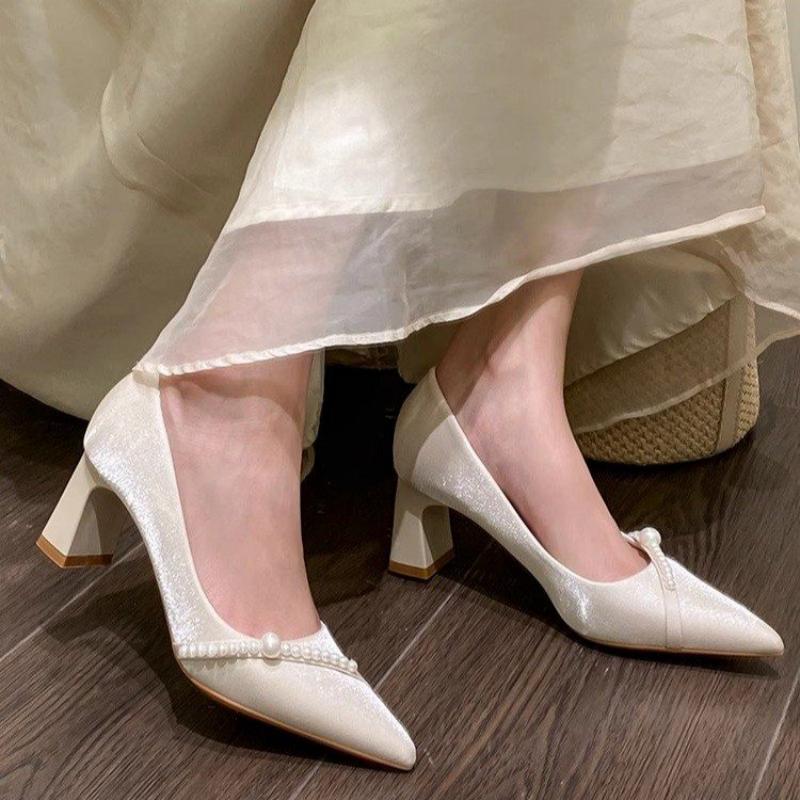 Summer Clothing Office - Sepatu Hak Tinggi Berujung Runcing dengan