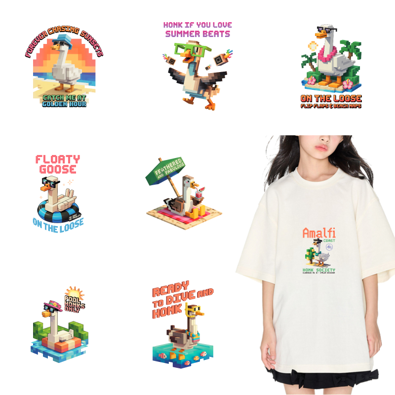 Summer Clothing Vibes - 2PCS Amalfi Duck Summer Vibes Patch