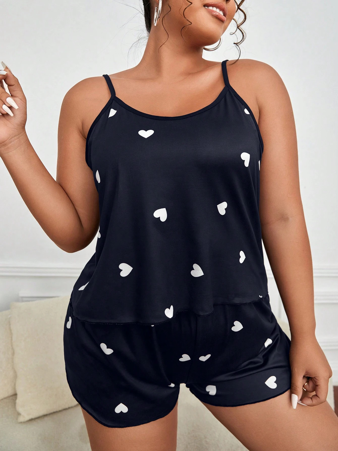 Summer Clothing For Plus Size Women - Set Piyama 2 Potong untuk Wanita