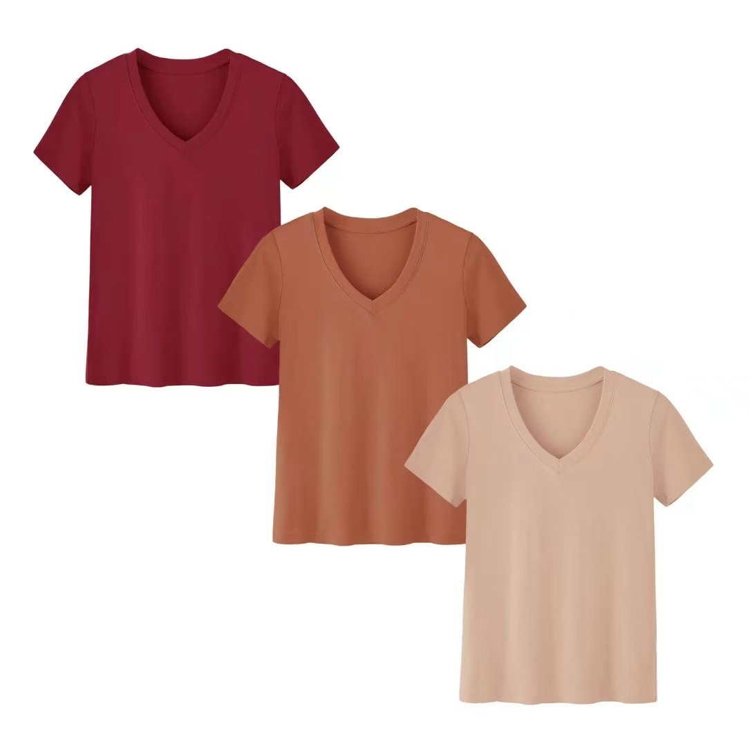 Summer Clothing Amazon - Kombinasi atasan tiga potong lengan pendek