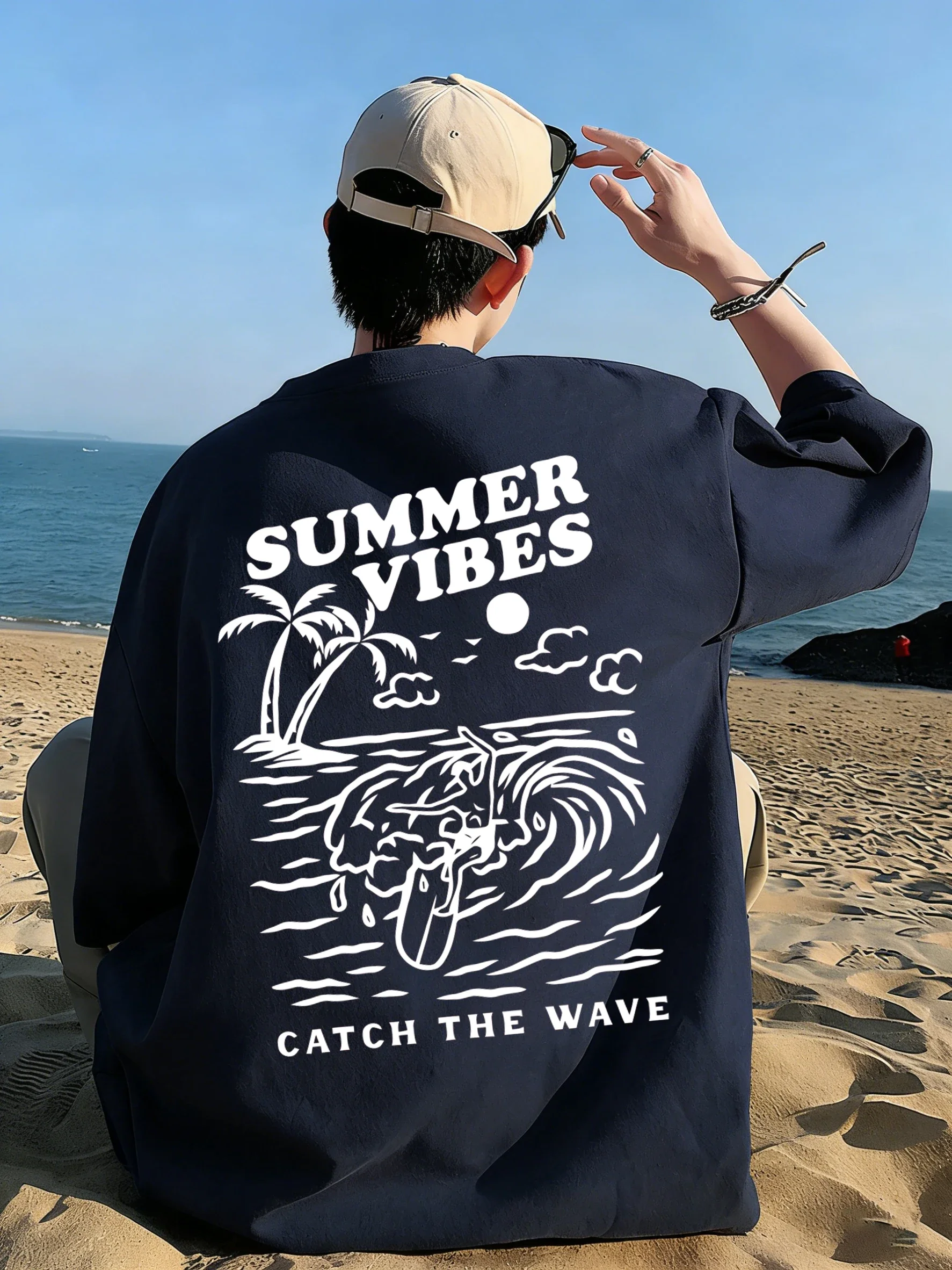 Summer Clothing Vibes - Kaus Summer Vibes Catch The Wave