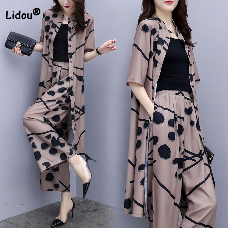 Summer Clothing Vintage - Vintage Fashion wanita Single-breasted kardigan atasan