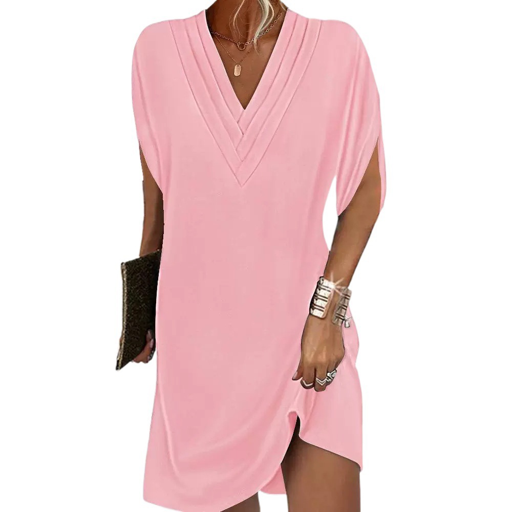 Summer Clothing Amazon - Gaun wanita baru model lengan kelelawar