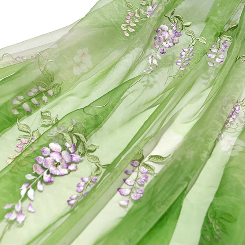 Summer Clothing For Babies - Kain bordir Wisteria DIY Hanfu kain