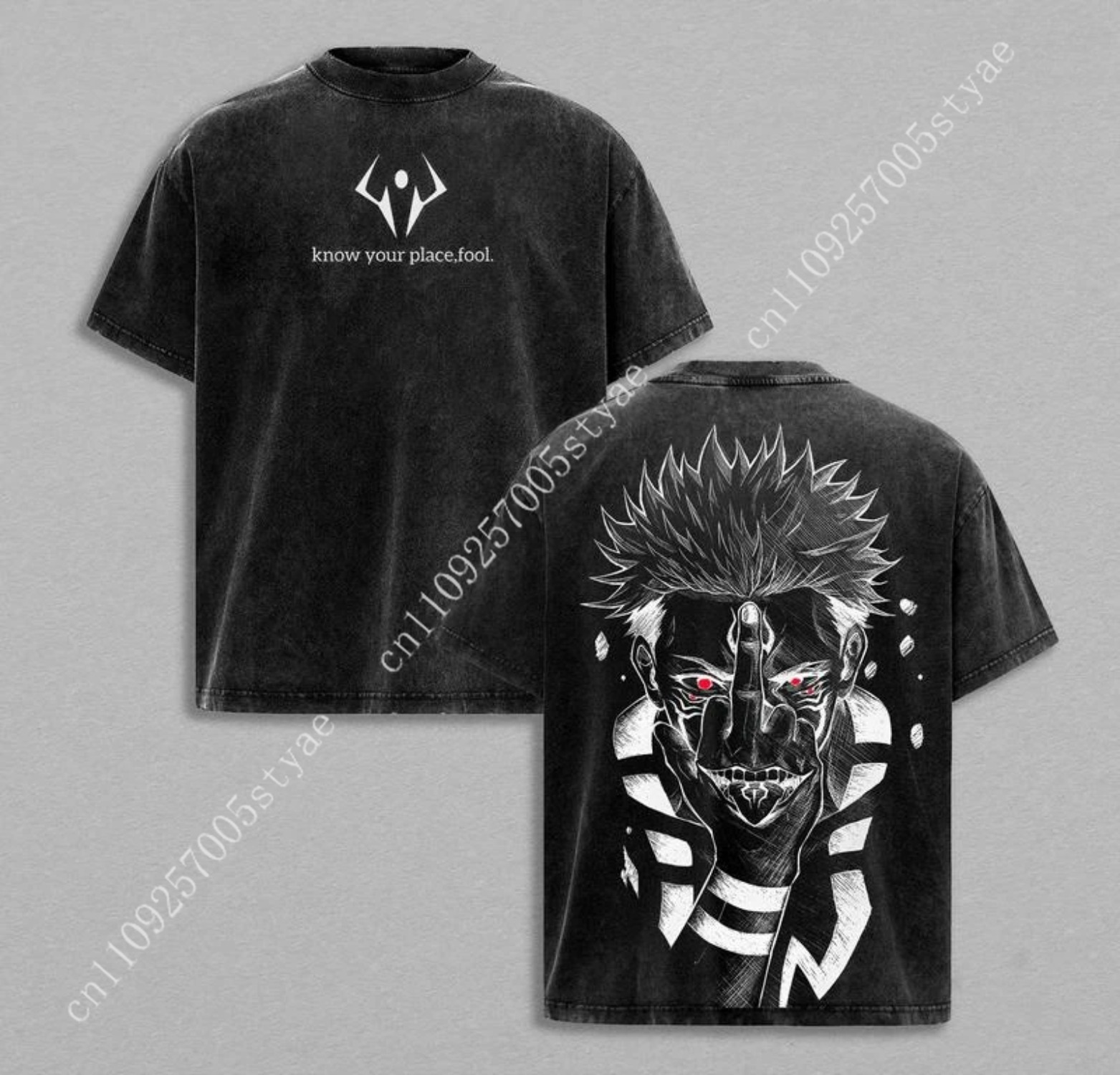Summer Clothing Vintage - Kaos Grafis Anime Ryomen Sukuna Vintage