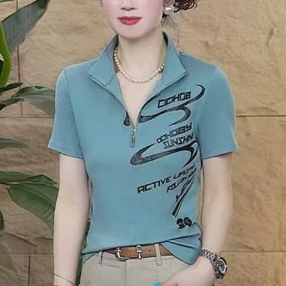Summer Clothing Over 60 - Kaos Wanita Modis Musim Panas 2026