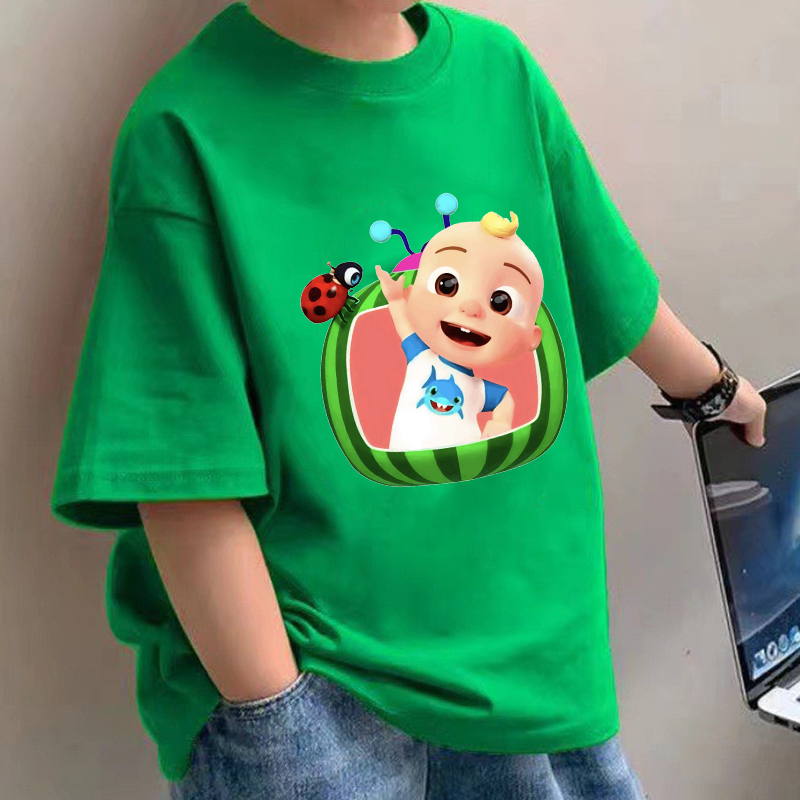 Summer Clothing For Babies - Kaus Bayi Cocomelons Kaus Lengan Pendek