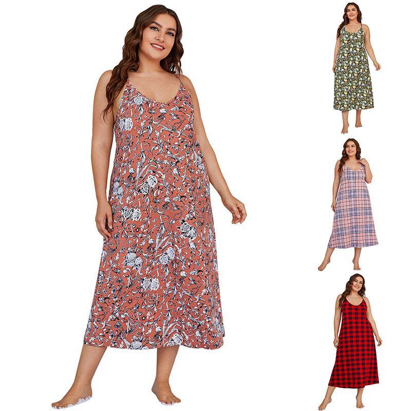 Summer Clothing For Plus Size Women - Gaun Tidur Ukuran Besar Wanita 200