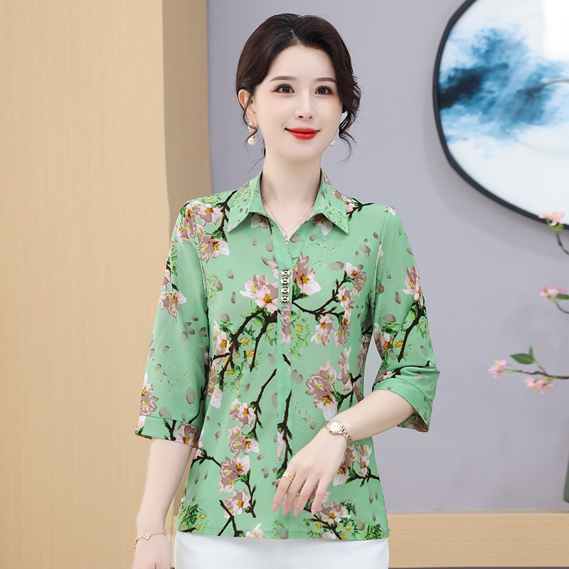 Kemeja lengan pendek wanita, b - Summer Clothing For 70 Year Old Woman ulasan dan harga