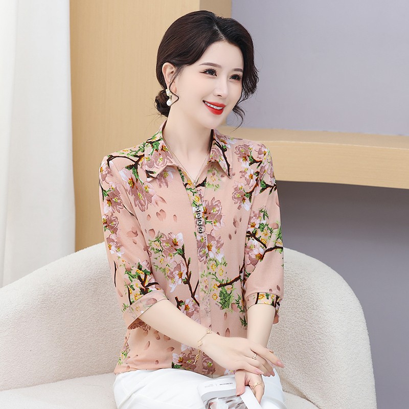 Kemeja lengan pendek wanita, b - Summer Clothing For 70 Year Old Woman ulasan dan harga
