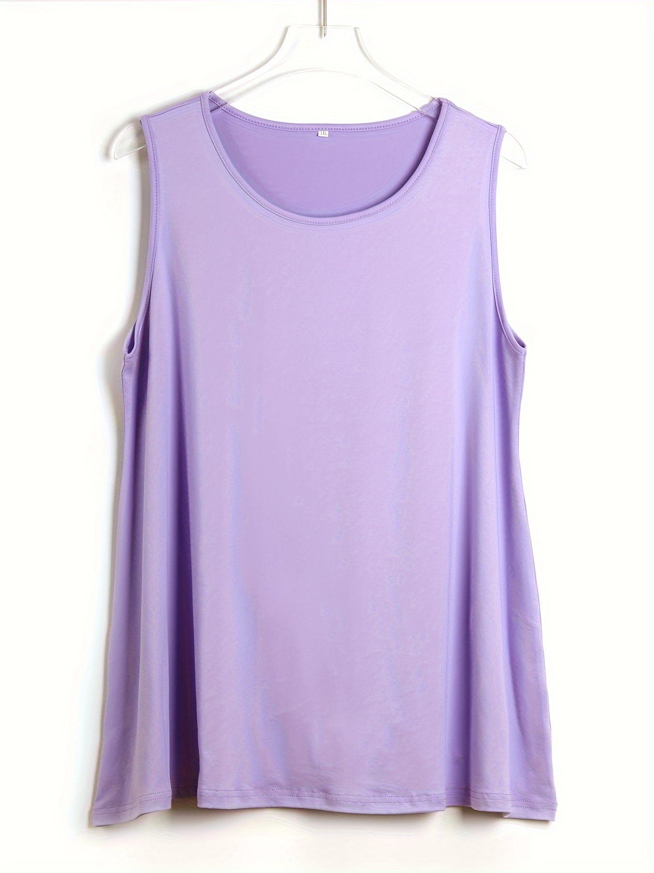 Plus Size Simple Solid Tank To - Summer Clothing For Plus Size Women ulasan dan harga