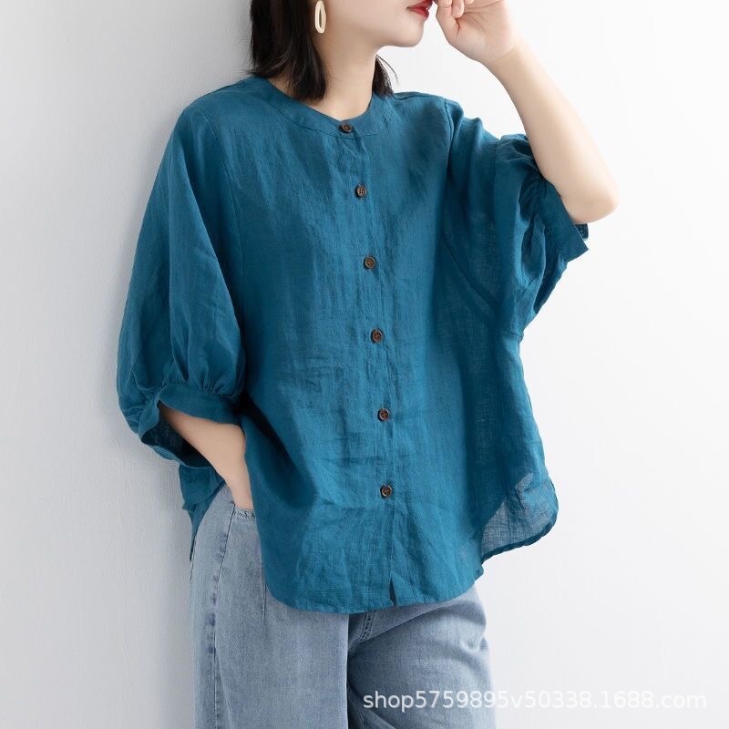 Blus Nyaman Warna Polos Wanita - Summer Clothing Office ulasan dan harga