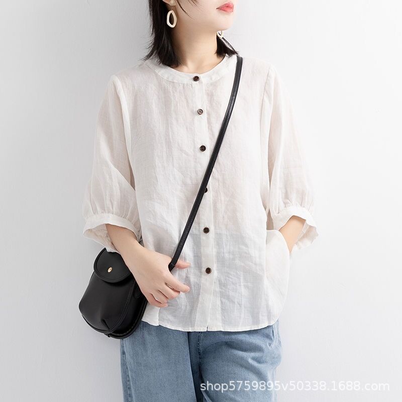Blus Nyaman Warna Polos Wanita - Summer Clothing Office ulasan dan harga
