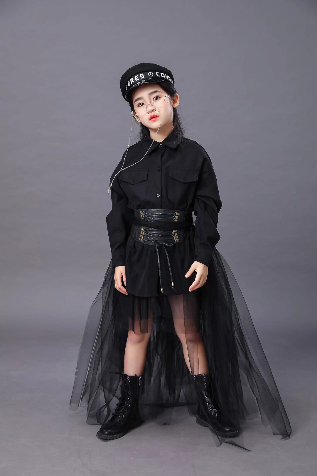 Setelan Hitam Anak-anak Gaun P - Summer Clothing Girl ulasan dan harga