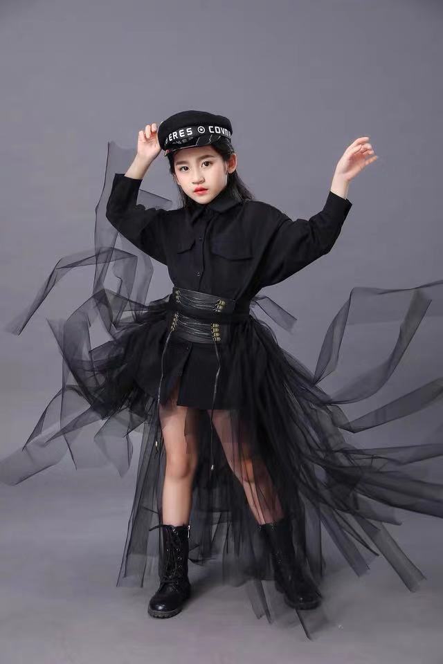 Setelan Hitam Anak-anak Gaun P - Summer Clothing Girl ulasan dan harga