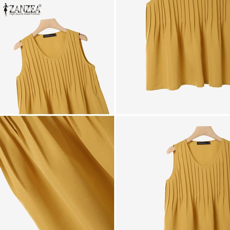 ZANZEA Tank Top Wanita Ukuran  - Summer Clothing For Plus Size Women ulasan dan harga