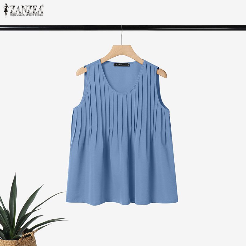 ZANZEA Tank Top Wanita Ukuran  - Summer Clothing For Plus Size Women ulasan dan harga