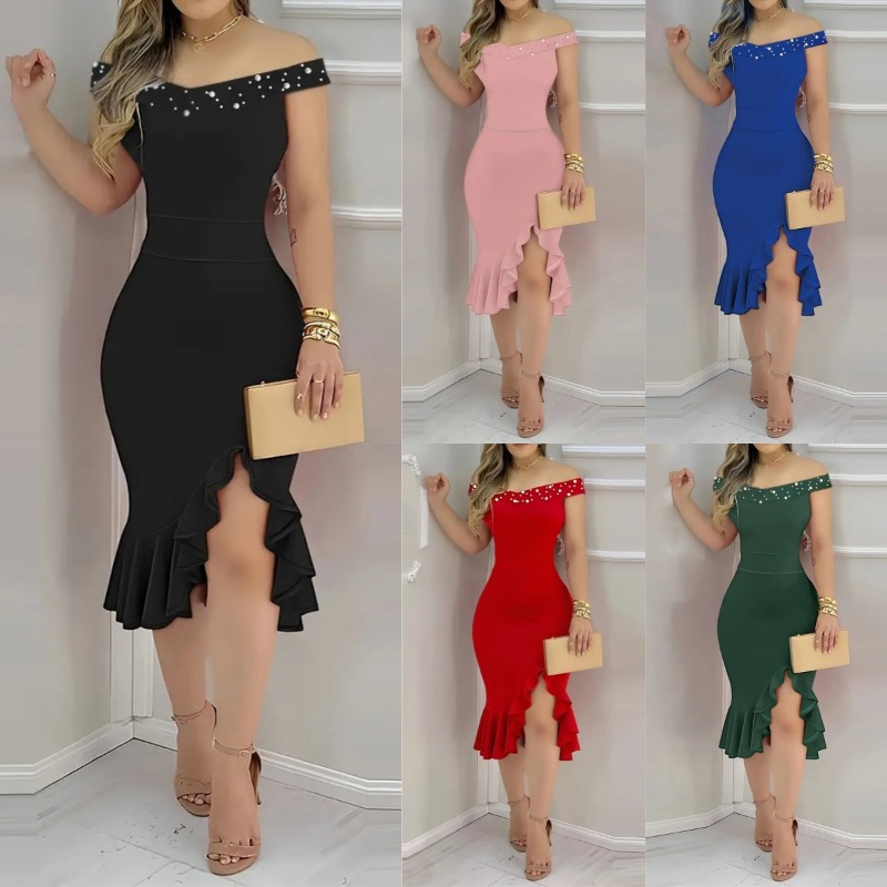 Gaun musim panas asimetris bar - Summer Clothing Amazon ulasan dan harga
