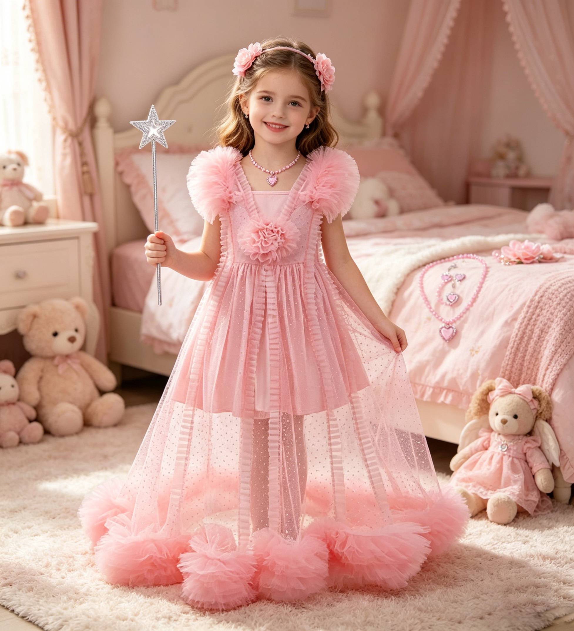 Kostum Pesta Penyihir Baik Fil - Summer Clothing Girl ulasan dan harga