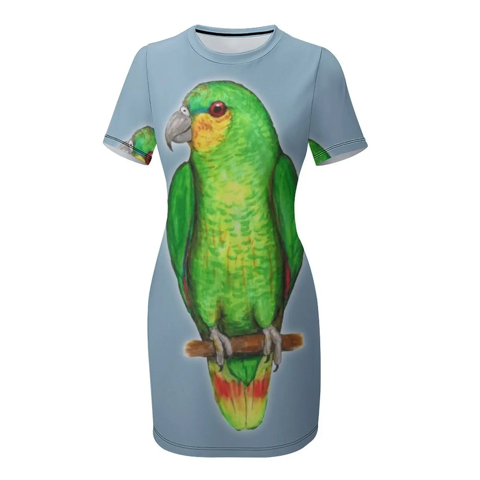 Gaun Lengan Pendek Burung Beo  - Summer Clothing Amazon ulasan dan harga