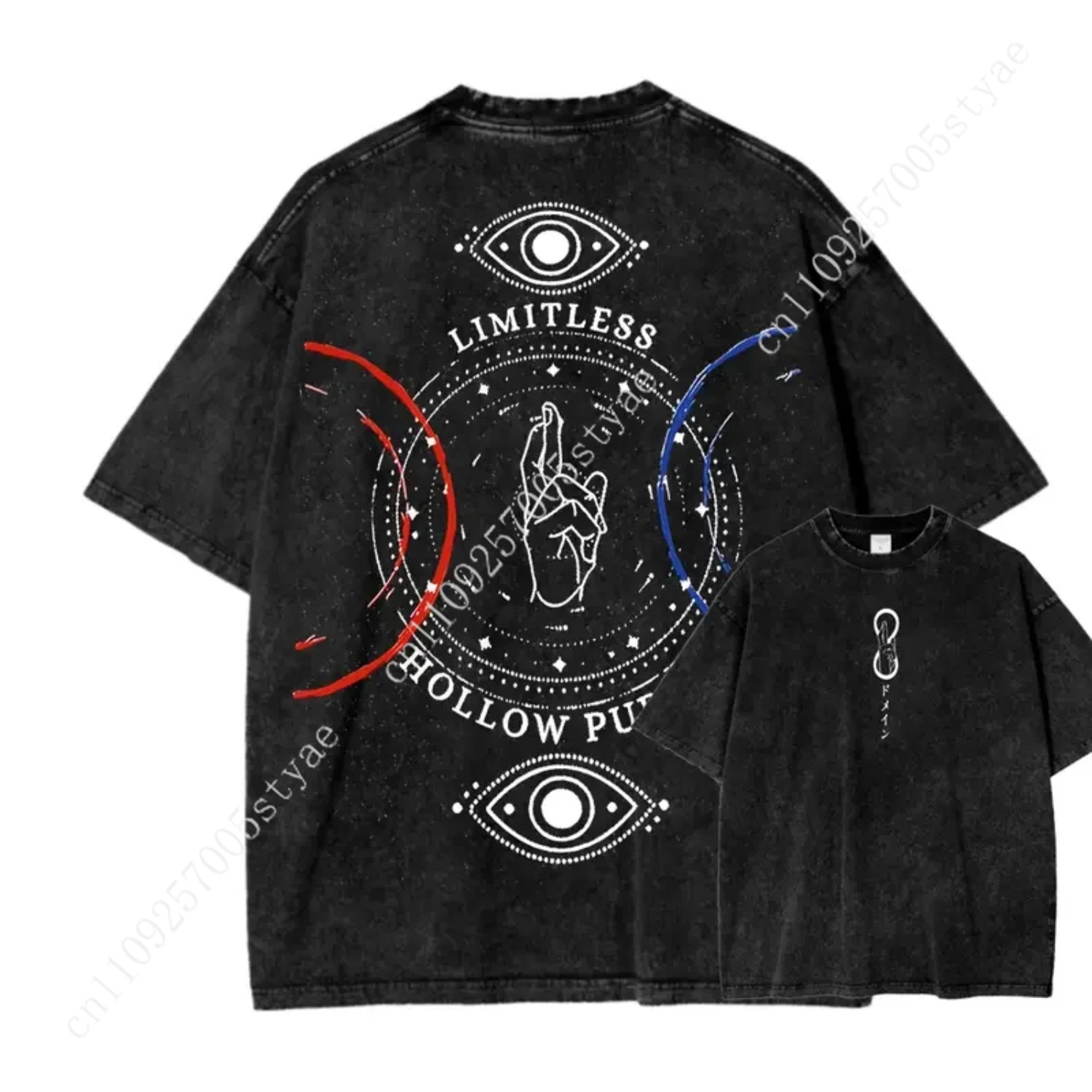 Kaos Print Anime Gojo Satoru P - Summer Clothing Vintage ulasan dan harga