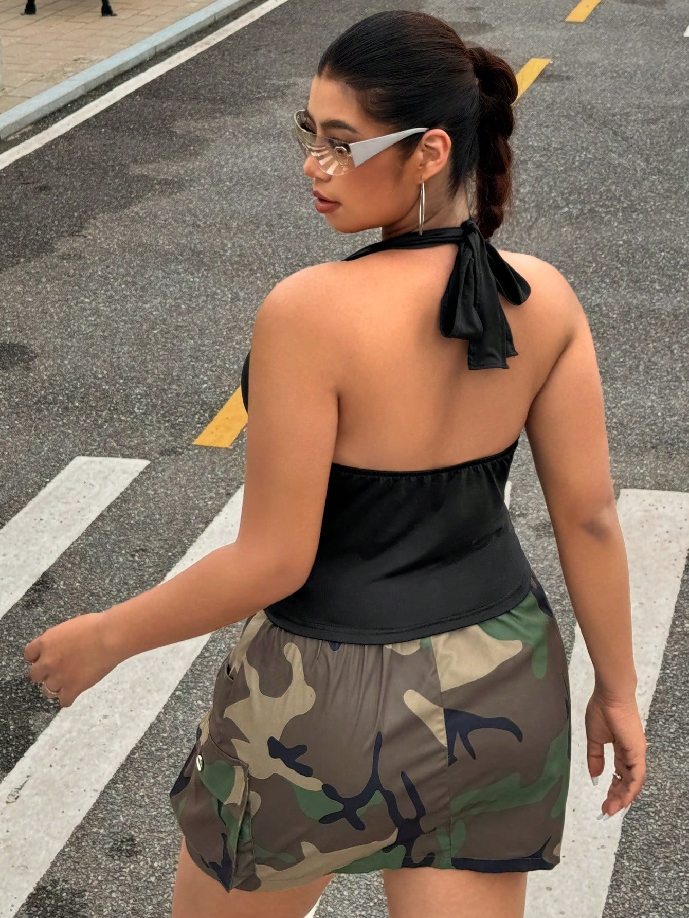 Rompi atasan halter pakaian wa - Summer Clothing For Plus Size Women ulasan dan harga