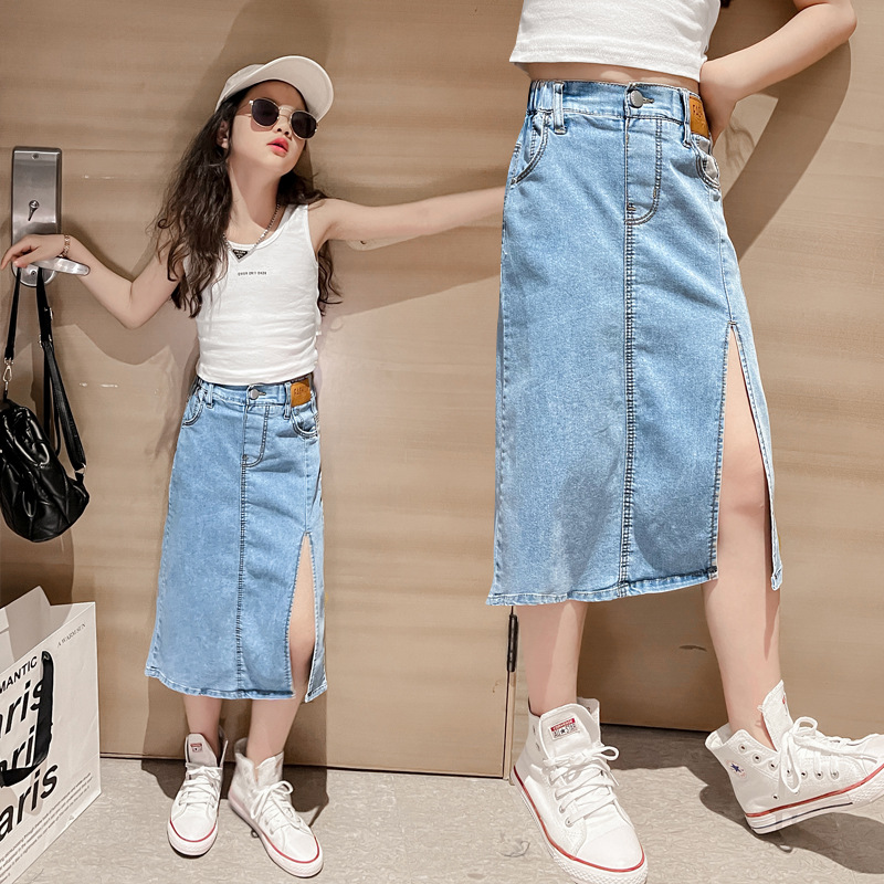 Rok Denim anak perempuan remaj - Summer Clothing For Teen Girls ulasan dan harga
