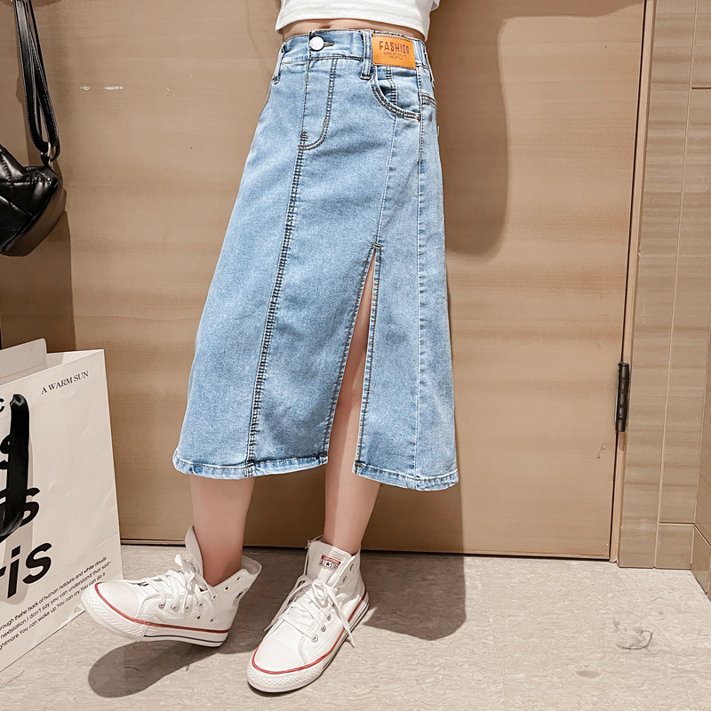 Rok Denim anak perempuan remaj - Summer Clothing For Teen Girls ulasan dan harga