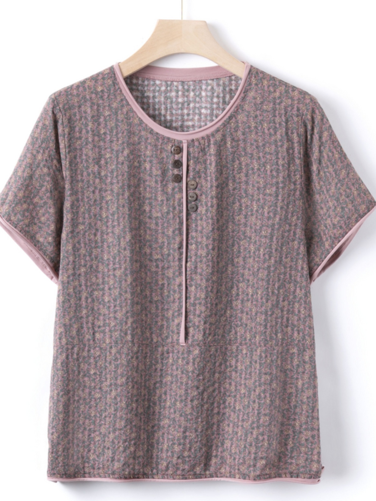 Atasan Lengan Pendek Katun Sut - Summer Clothing Over 60 ulasan dan harga