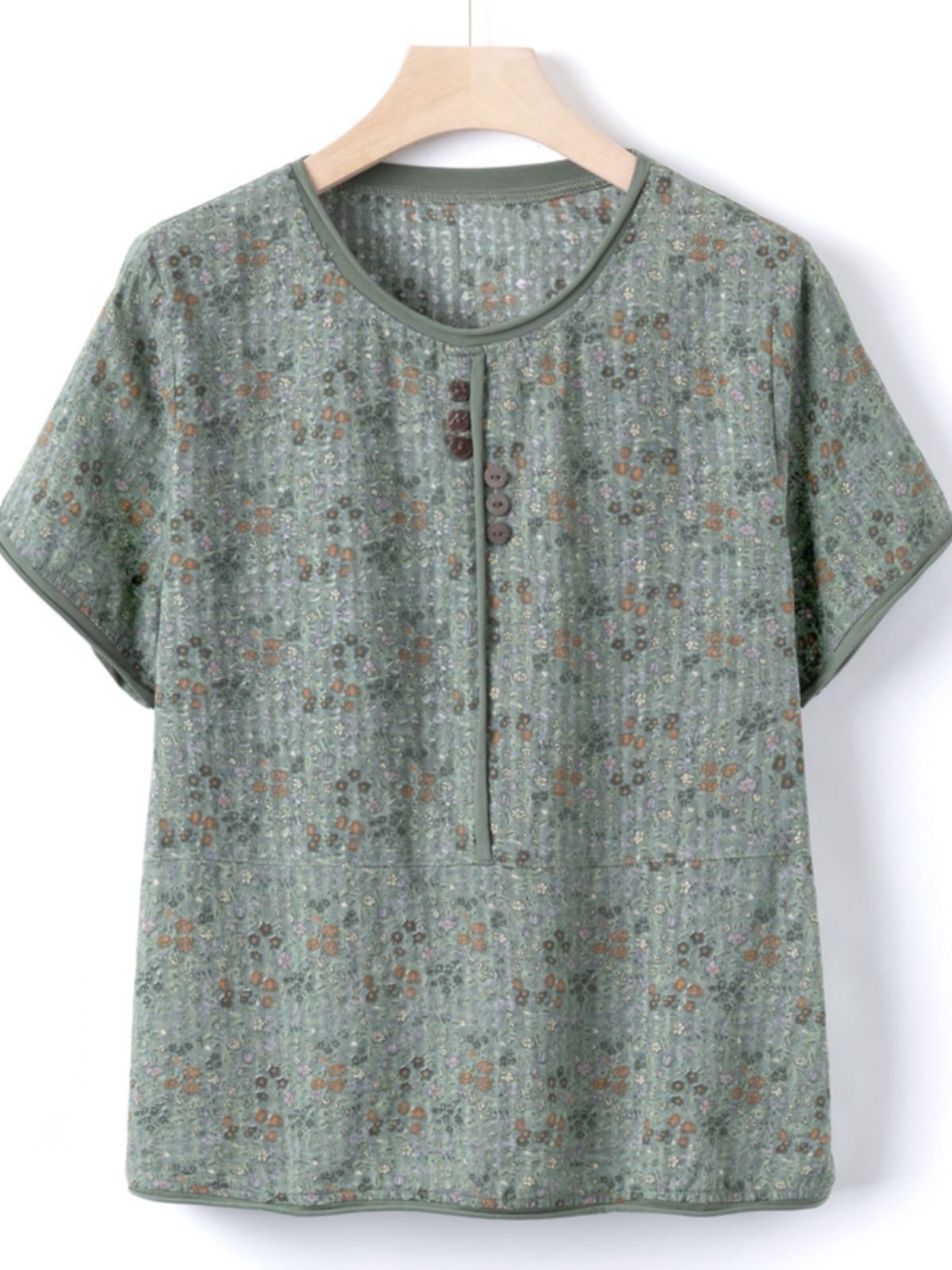 Atasan Lengan Pendek Katun Sut - Summer Clothing Over 60 ulasan dan harga