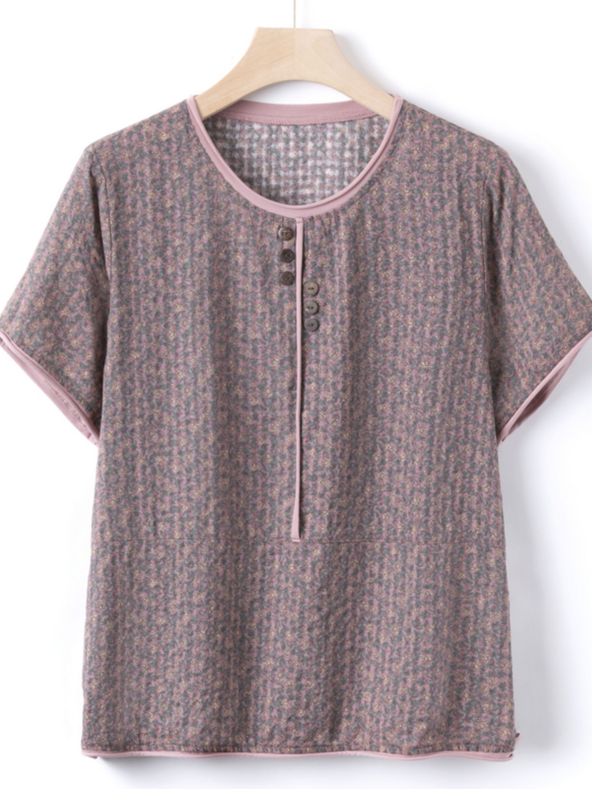 Atasan Lengan Pendek Katun Sut - Summer Clothing Over 60 ulasan dan harga