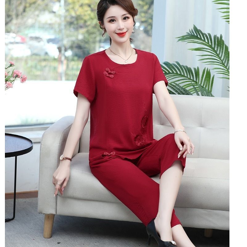 Setelan Ibu Lengan Pendek Katu - Summer Clothing Over 60 ulasan dan harga