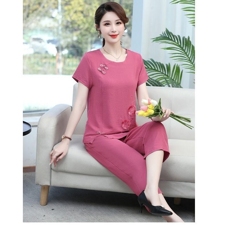 Setelan Ibu Lengan Pendek Katu - Summer Clothing Over 60 ulasan dan harga