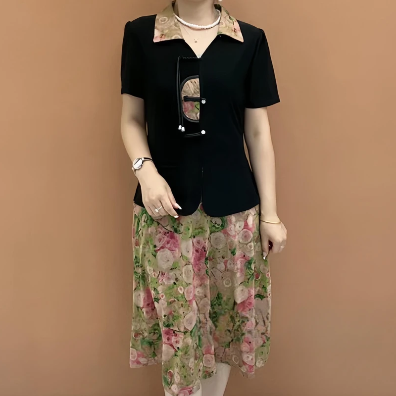 Gaun Ibu Modis Gaya Cina Baru  - Summer Clothing Over 60 ulasan dan harga