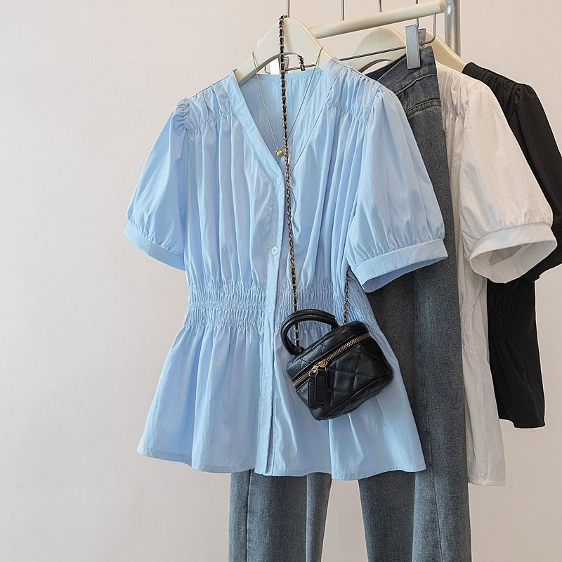 Kemeja dan Blus Wanita Trendi  - Summer Clothing Office ulasan dan harga