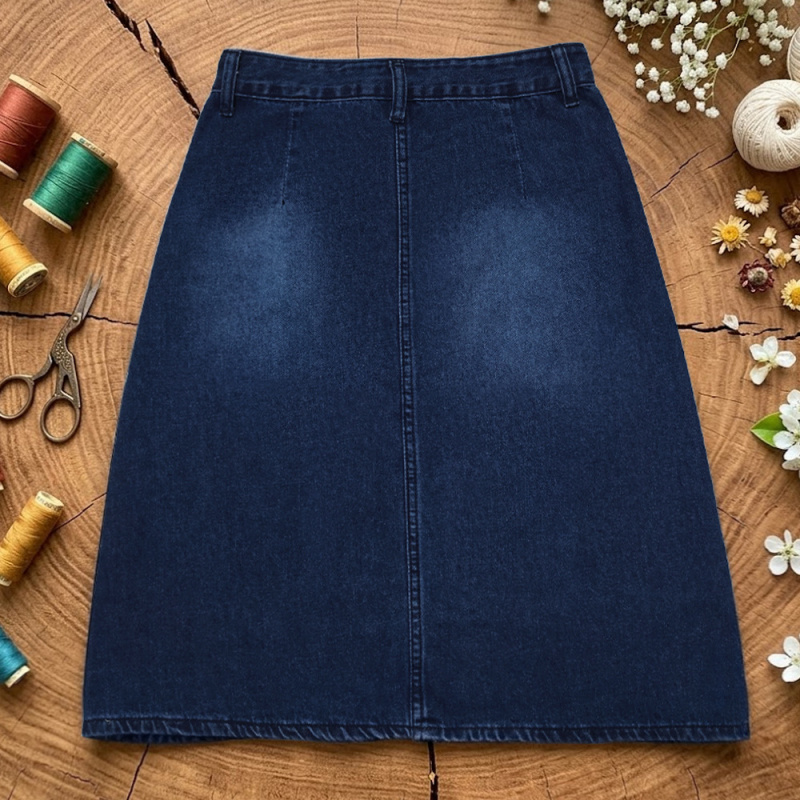 Rok Denim Wanita High-Waisted  - Summer Quilt ulasan dan harga
