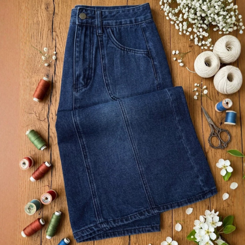 Rok Denim Wanita High-Waisted  - Summer Quilt ulasan dan harga