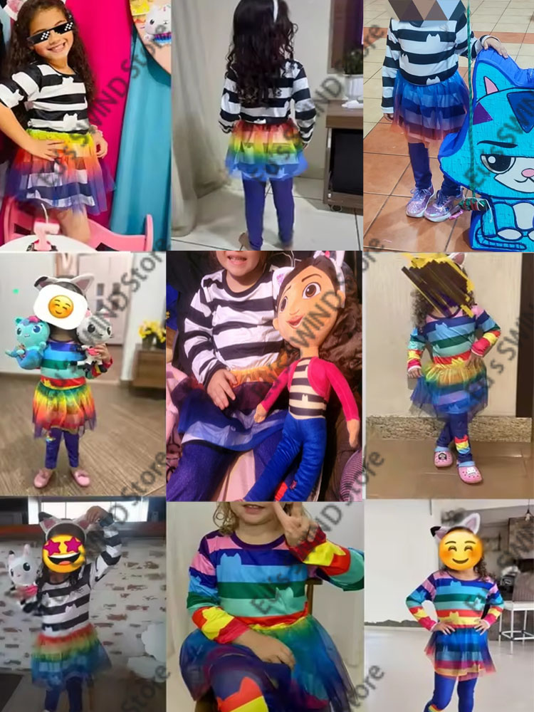 2026 Baju Kartun Garis Hitam P - Summer Clothing For Teen Girls ulasan dan harga