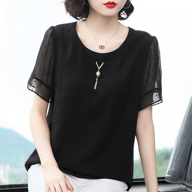 Kemeja All-Match Warna Polos K - Summer Clothing For 70 Year Old Woman ulasan dan harga