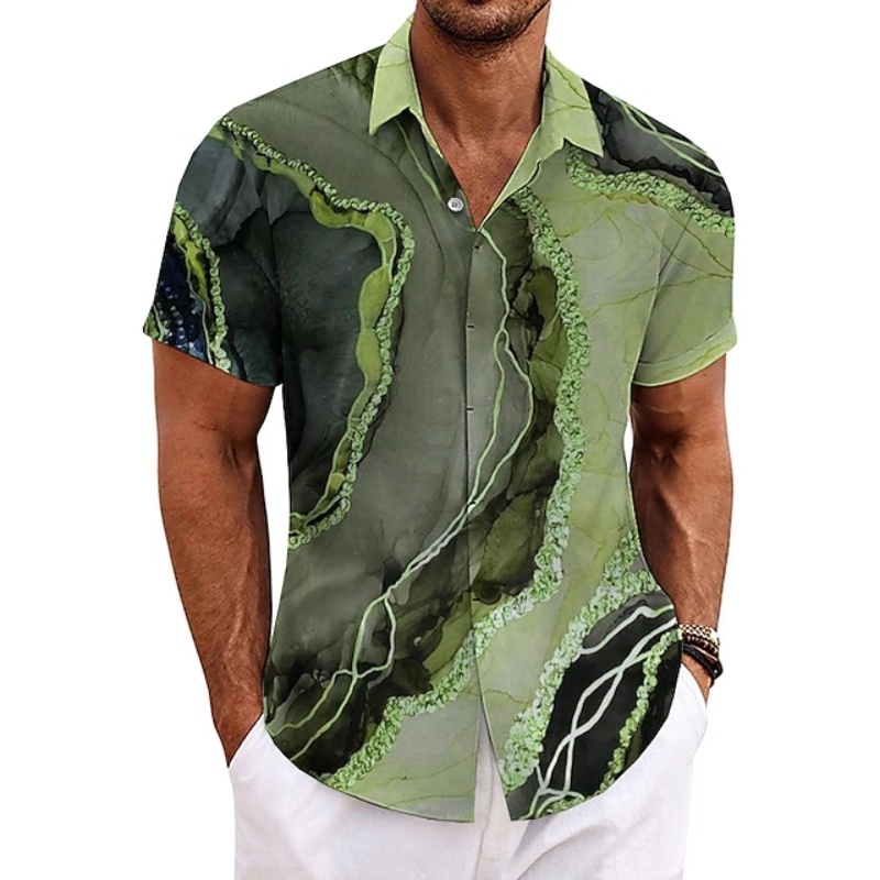 Kemeja Musim Panas Pria Kemeja - Summer Vacation Clothing Men ulasan dan harga