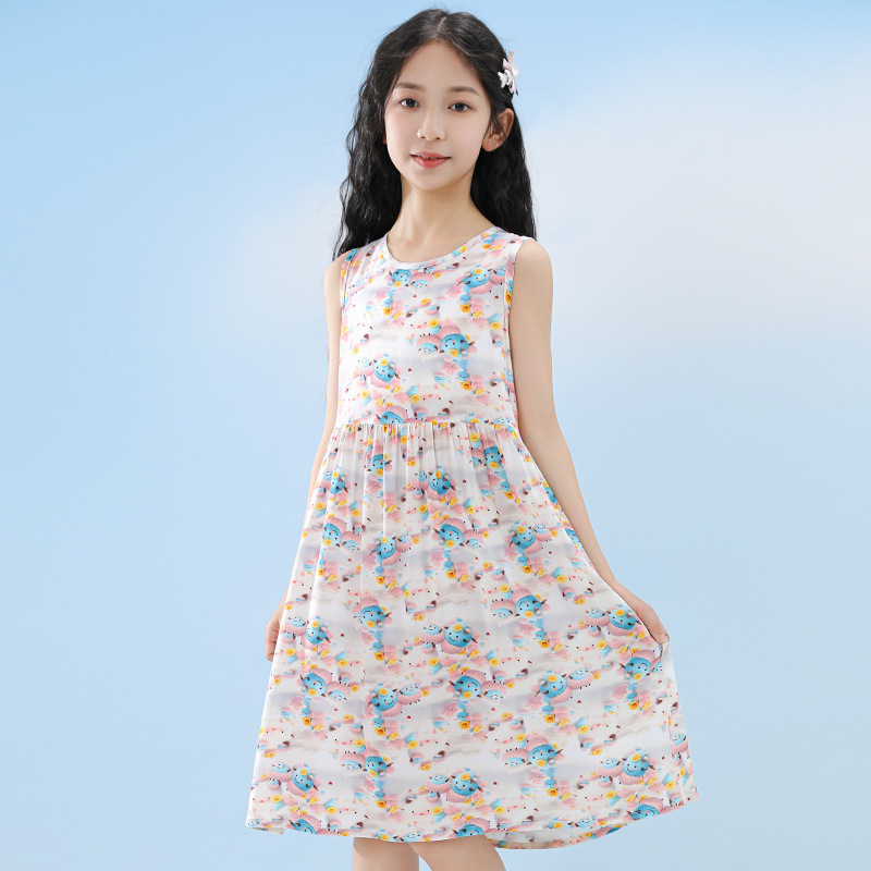Gaun Pantai Tanpa Lengan Musim - Summer Clothing For Teen Girls ulasan dan harga