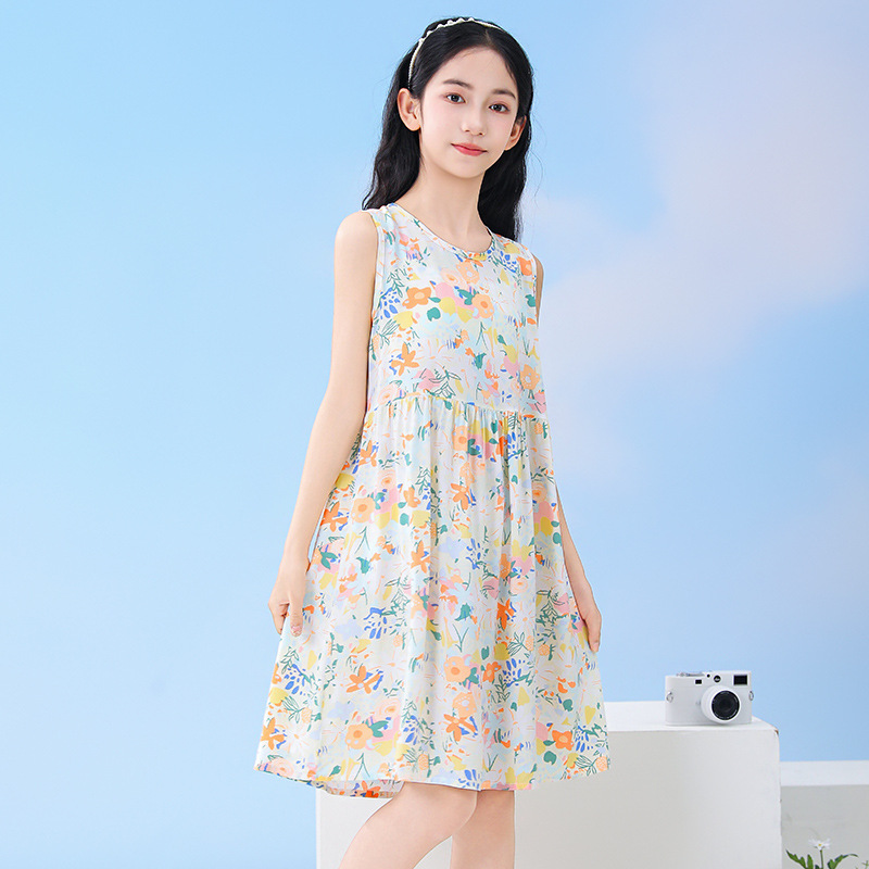 Gaun Pantai Tanpa Lengan Musim - Summer Clothing For Teen Girls ulasan dan harga