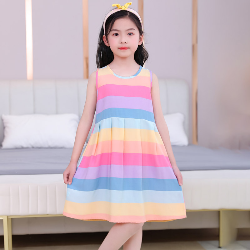 Gaun Pantai Tanpa Lengan Musim - Summer Clothing For Teen Girls ulasan dan harga